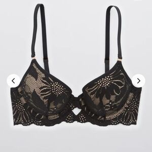 Aerie Real Power Plumge Push Up Bra